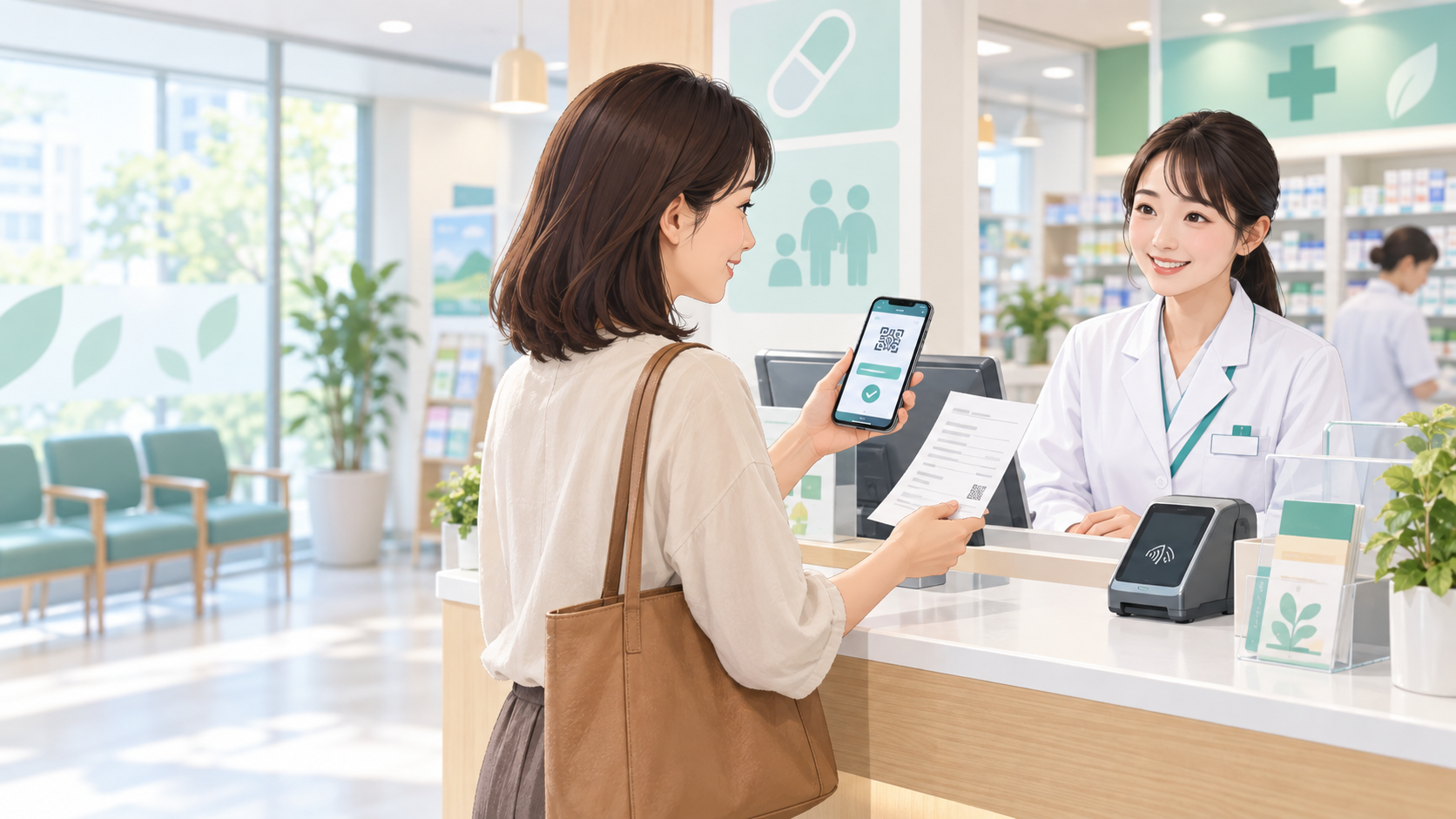 余った処方薬について薬局へ相談するイメージ