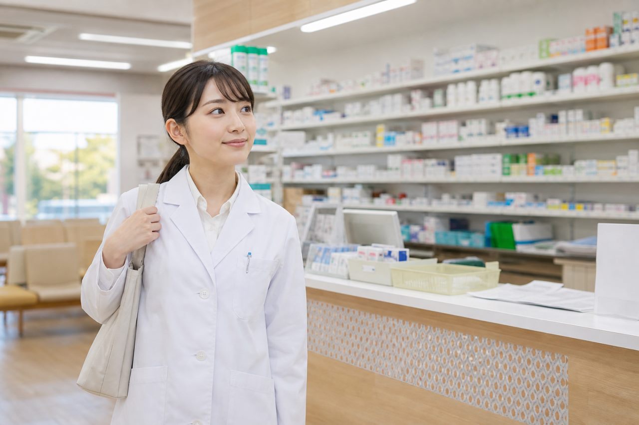土日中心の働き方について確認する薬剤師のイメージ