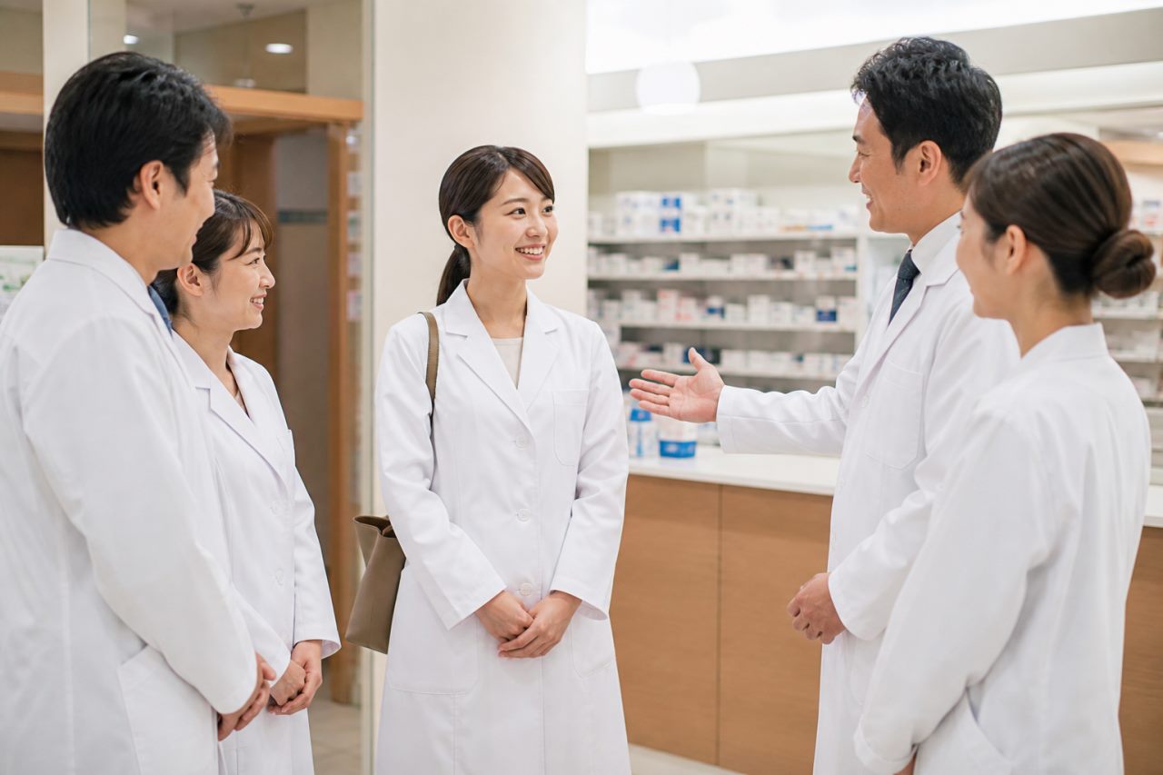 店舗異動について確認する薬剤師のイメージ